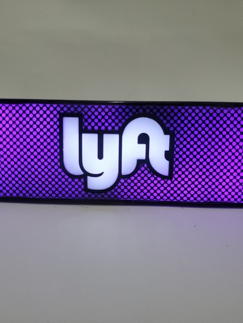 Lyft Lighted Sign - Purple and White